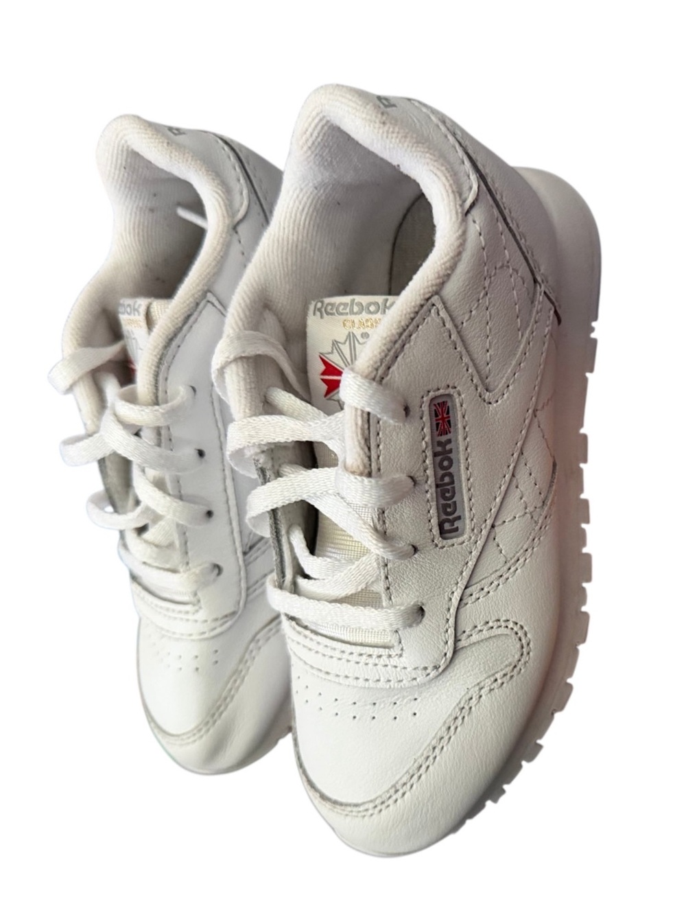 White Classic Reebok Toddler Sneakers size 10